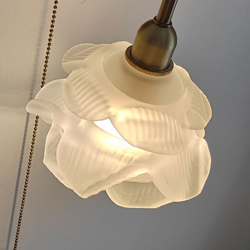 Flower Wall Lighting Modern Glass 1 Light Rustic Wall Sconces in Gold