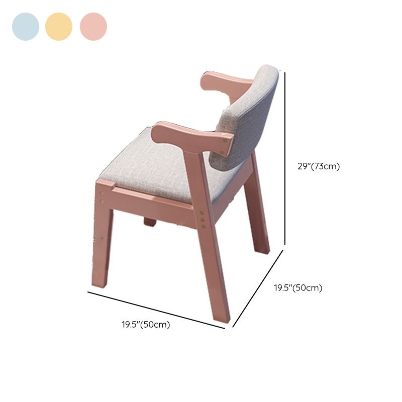 Adjustable Kids Desks and Chair Set with Hutch 2 Drawers Solid Wood Child Writing Desks