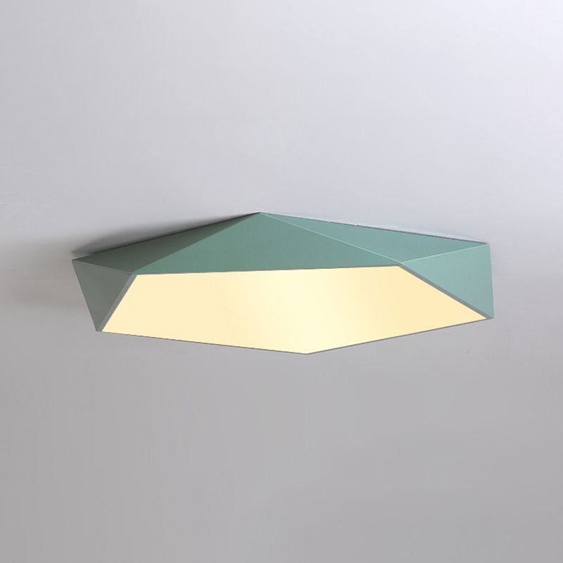 Forma geométrica moderna lámpara de techo restaurante Metal 1 lámpara de techo de luz