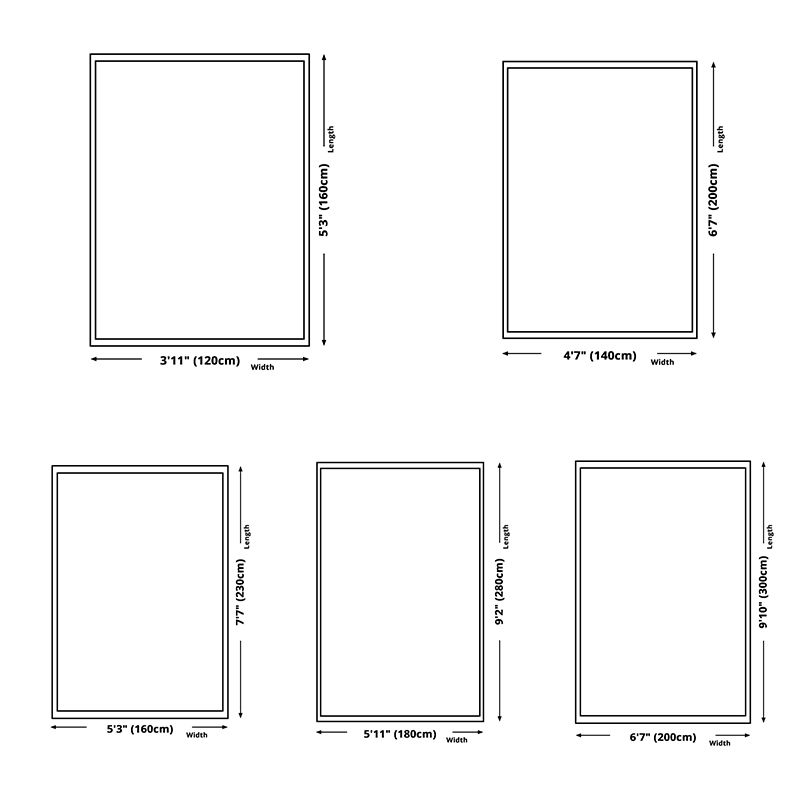 Orange Modern Rug Blending Striped Indoor Rug Non-Slip Backing Rug for Living Room