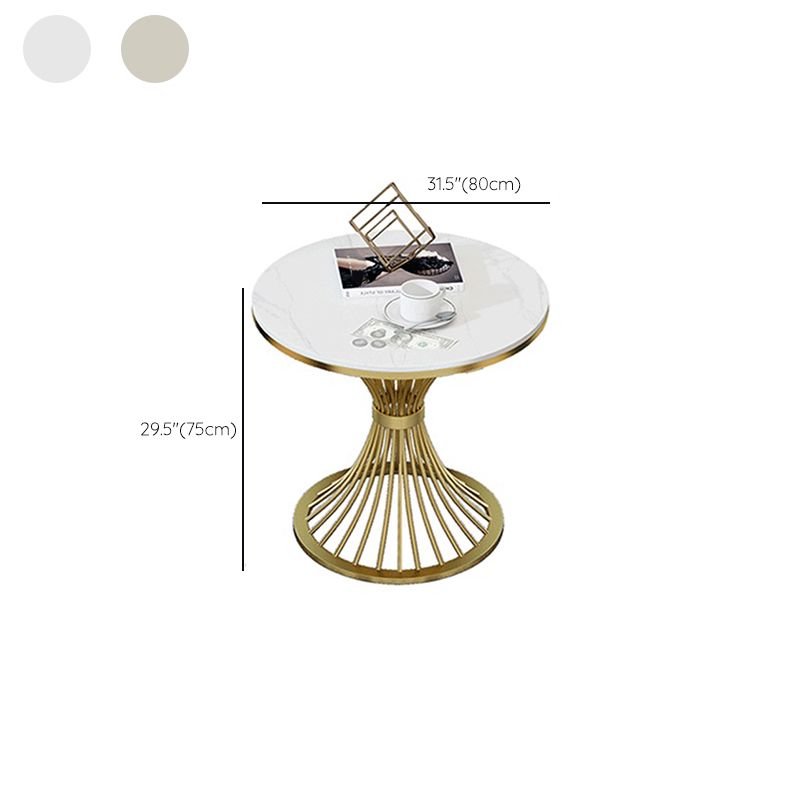 Modern Style Sintered Stone Dining Set Round 1/2/3/4/5 Pieces Dining Set for Home Use