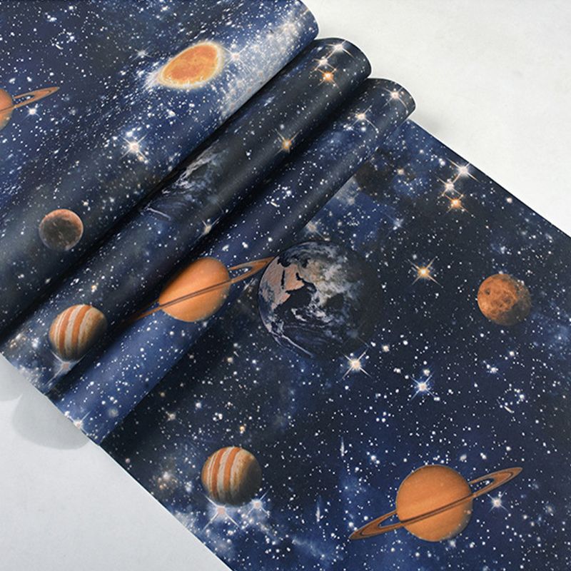 31-foot x 20.5-inch Contemporary Horoscope and Universe Wallpaper for Children, Non-Pasted