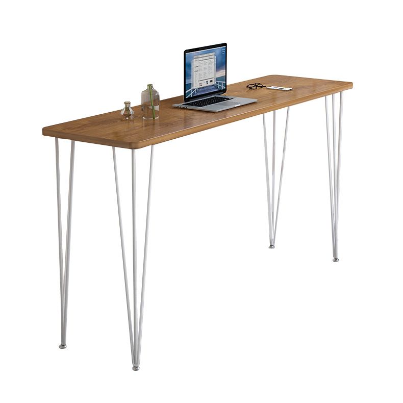 Tripod Base Bar Table Modern Style Wood Top Bar Table for Kitchen