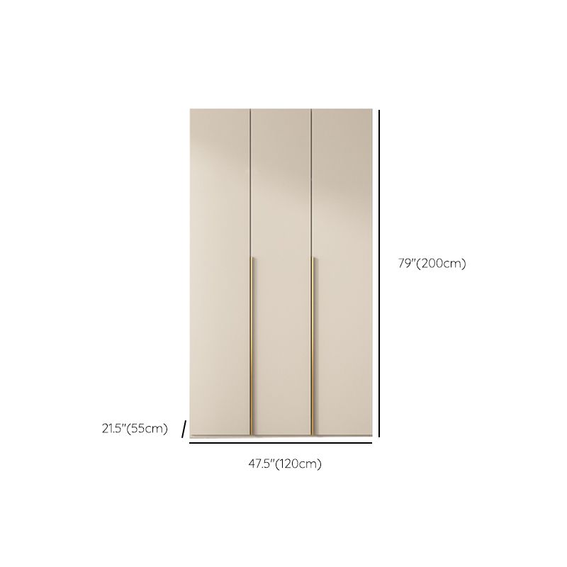 Wooden Wardrobe Armoire with Shelves Modern Wardrobe Cabinet