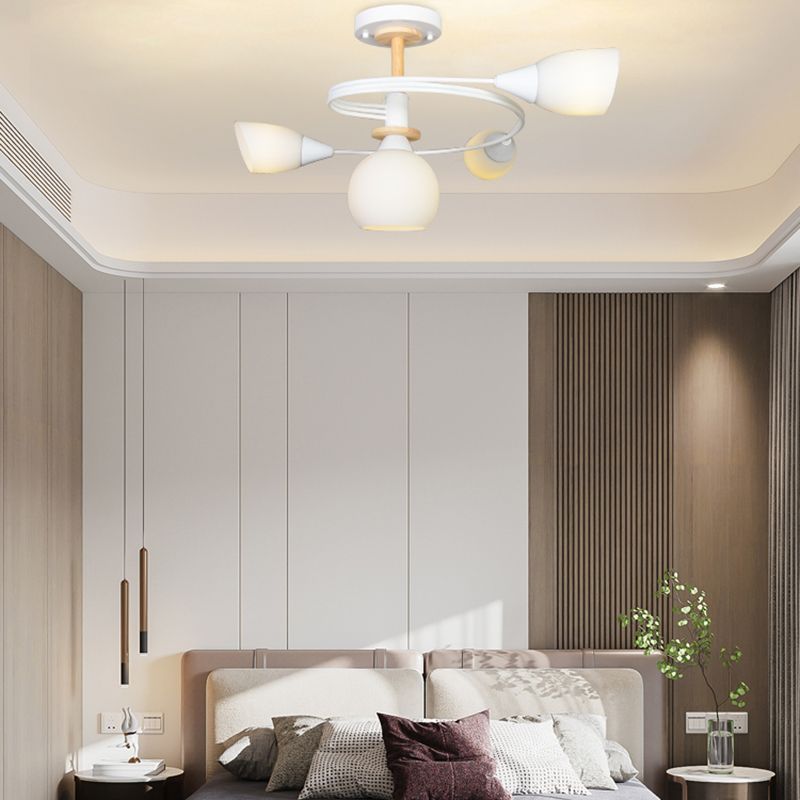 Nordic Style Metal Ceiling Light Ball Shape Ceiling Lamp for Bedroom