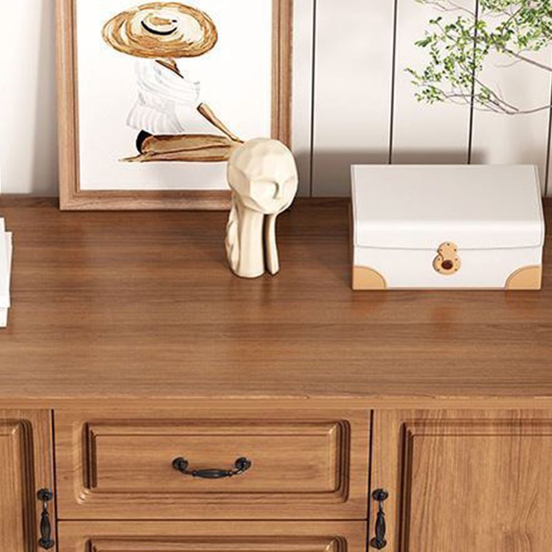 American Traditional Combo Dresser Wood Storage Chest with Drawers for Bedroom