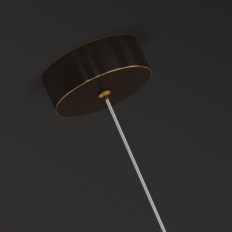 Pendre contemporain Light 2-Light Plafond plafond Metal pour chambre à coucher