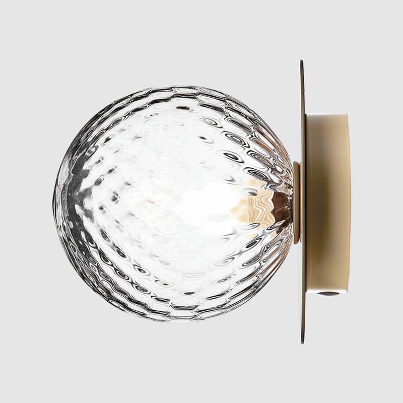 Plafonnier encastré à LED en verre contemporain, luminaire décoratif d'intérieur, idéal pour un couloir