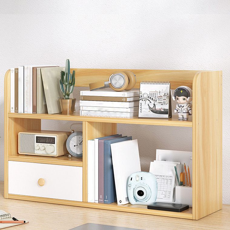Modern Style Bookshelf Open Back Engineer Wood Bookcase for Office
