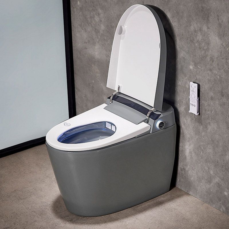 Floor Mounted Flush Toilet All-In-One Siphon Jet ABS Toilet Bowl