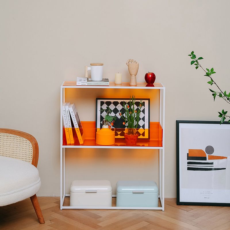 10" Wide Contemporary Shelf Bookcase Acrylic Open Back Bookcase