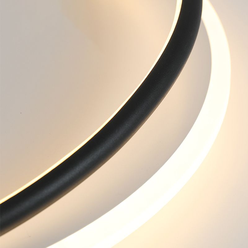 Plafonnier linéaire LED en acrylique, montage encastré en fer forgé de Style concis moderne