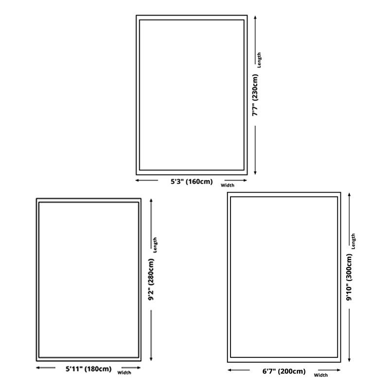 Navy Modern Area Rug Polyester Graphic Non-Slip Backing Rug for Living Room