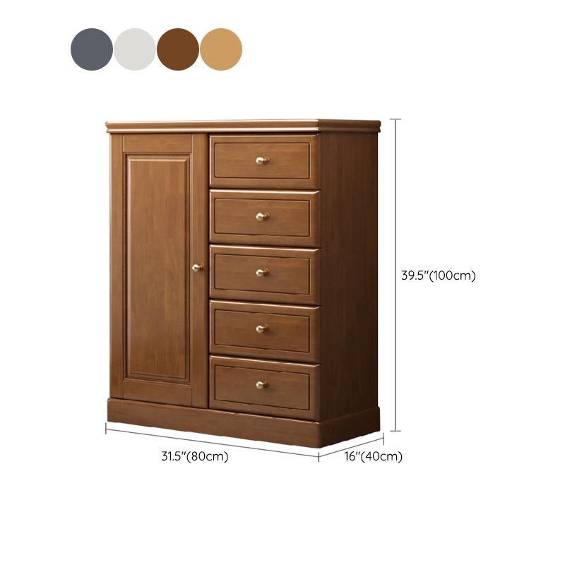 Solid Wood Storage Chest Dresser Modern Storage Chest with Drawers