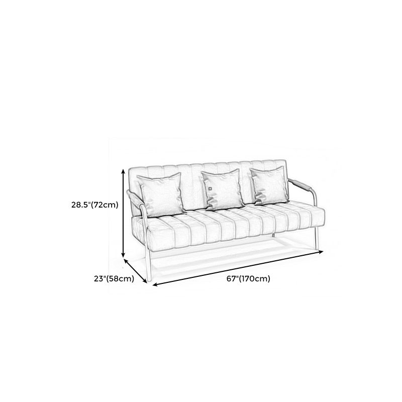Glam Velvet 3-Sitzer-Sofa mit genähtem Kissen Rücken und 4 goldenen Beinen