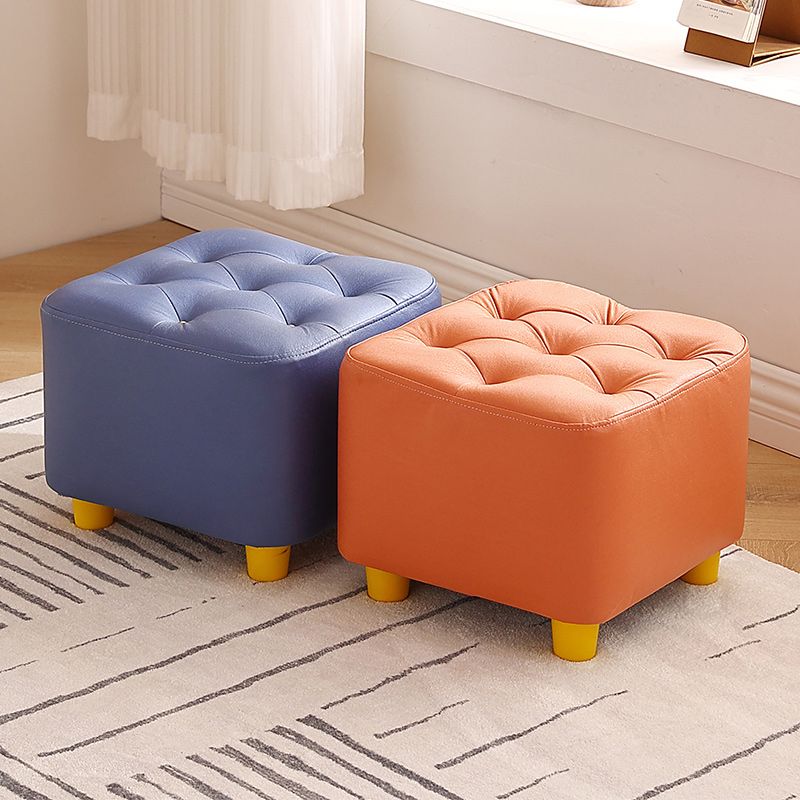 Modern Standard Pouf Water Resistant Square Cube for Home Decor