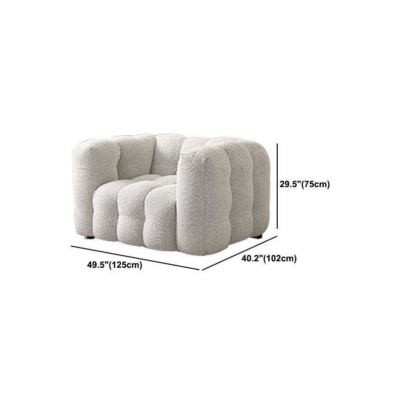 Contemporary Tuxedo Arm Sofa Tight Back Standard Sofa for Living Room