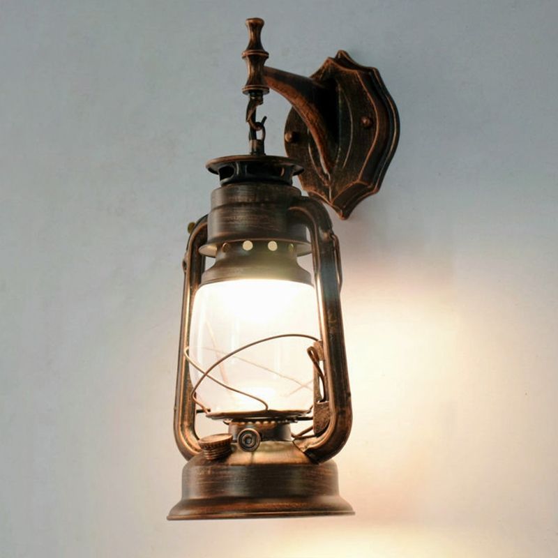 Lampada a parete a 1 luci a parete Light Vintage Lantern Ferosene Lighting for Restaurant