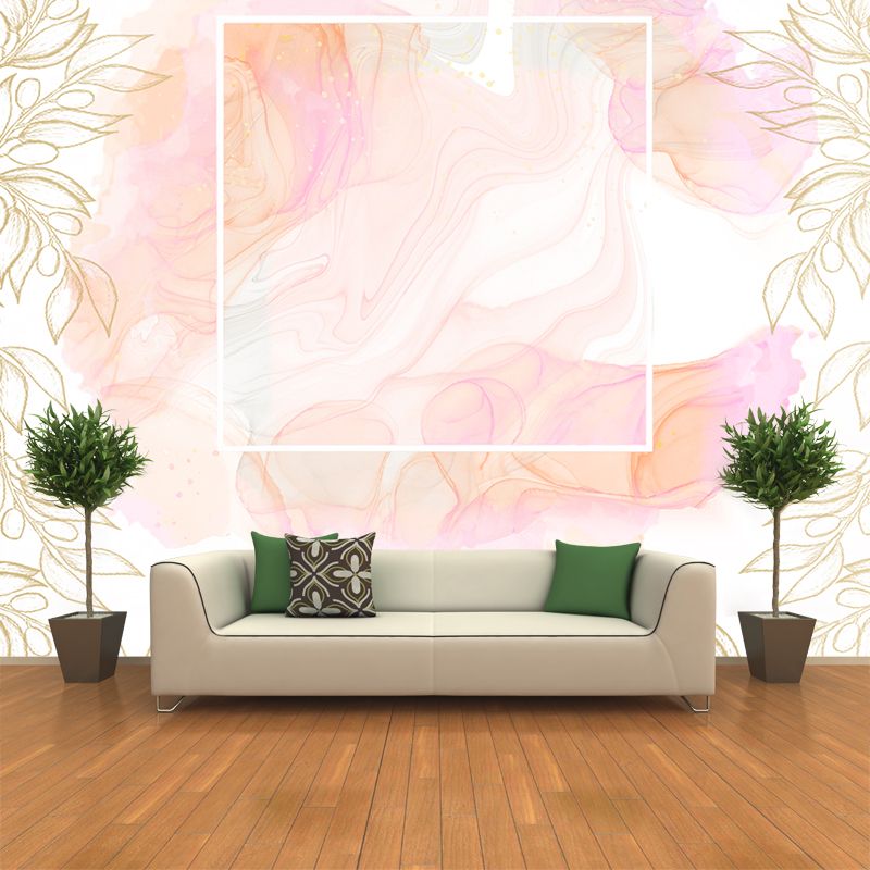 Plant Pattern Resistant Mural Wallpaper Illustration Sleeping Room Wall Mural