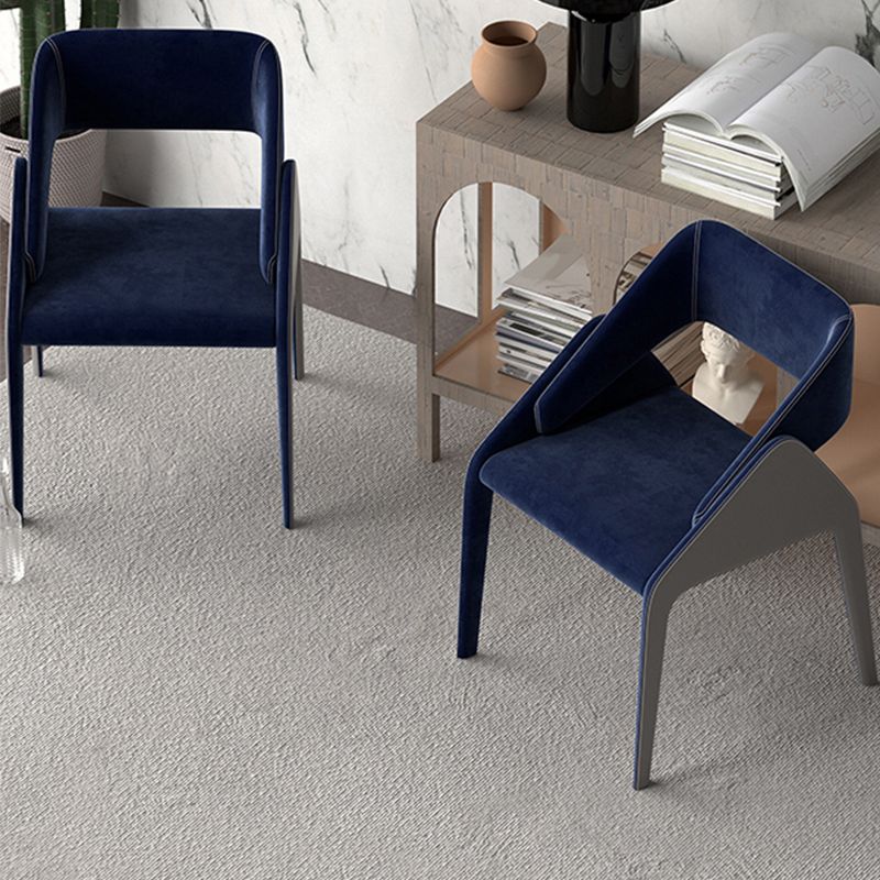 Modern Style Arm Chair Metal Open Back Dining Room Chair for Kitchen