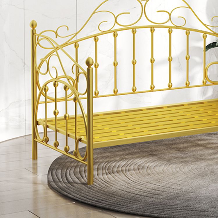 Scandinavian Daybed in Iron with Open-Frame Headboard Princess Theme Bed