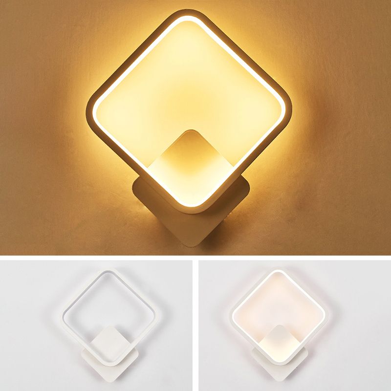 Metal Geometric Shape Wall Light Nordic Style LED Wall Sconce for Bedroom