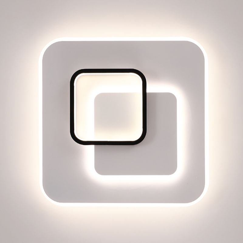 Luminaire de plafond encastré contemporain, plafonniers LED pour chambre à coucher