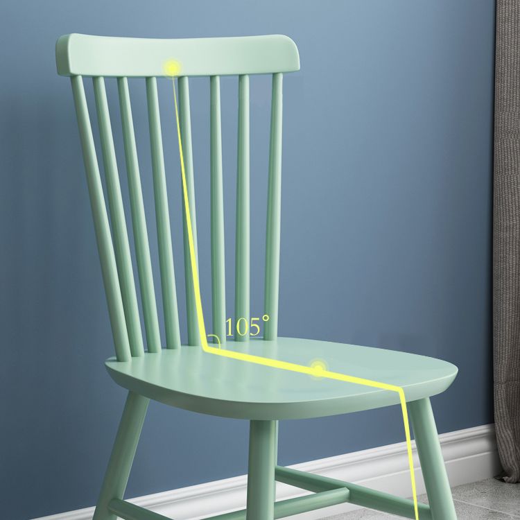 Moderne stijl houten eetkamerstoel eetarmloze stoel voor keuken (set van 2)