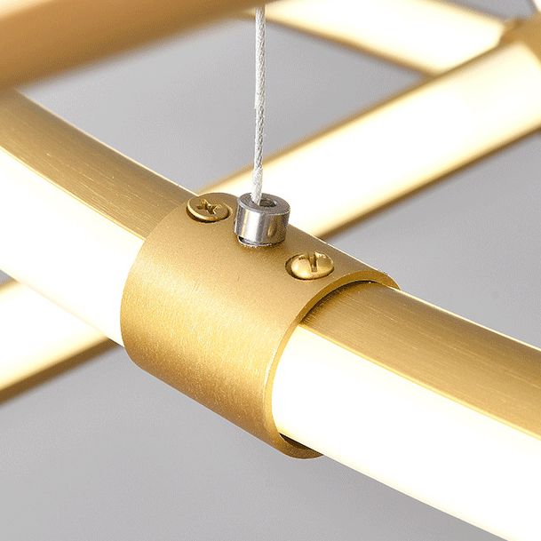 Metal Spiral Pendant Lighting Fixture Simple Style LED Hanging Pendant Light