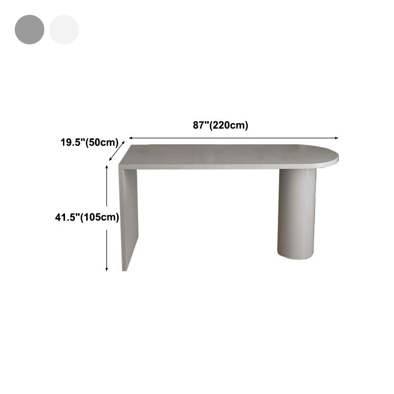 Kitchen Wood Top Counter Table Wood Legs Industrial Style 42-inch Bar Table