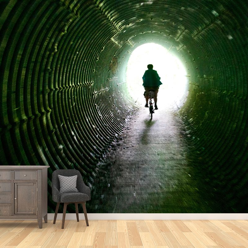 Space Extension Customized Mural Wallpaper Mildew Resistant Wall Covering