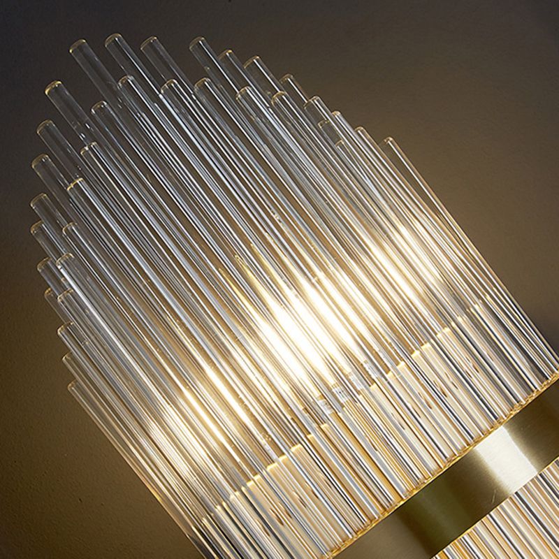 2-Light Geometric Wall Lamp Modern Crystal Sconce Light for Living Room