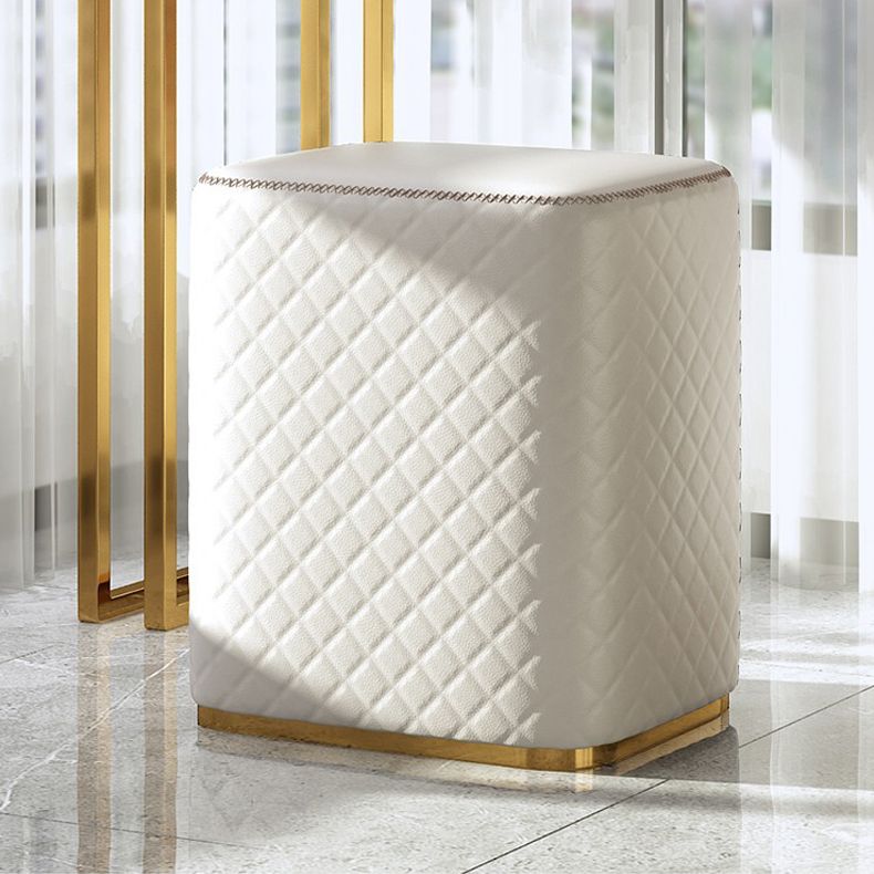 Faux Leather Vanity Dressing Table Set with 3 Storage Drawers