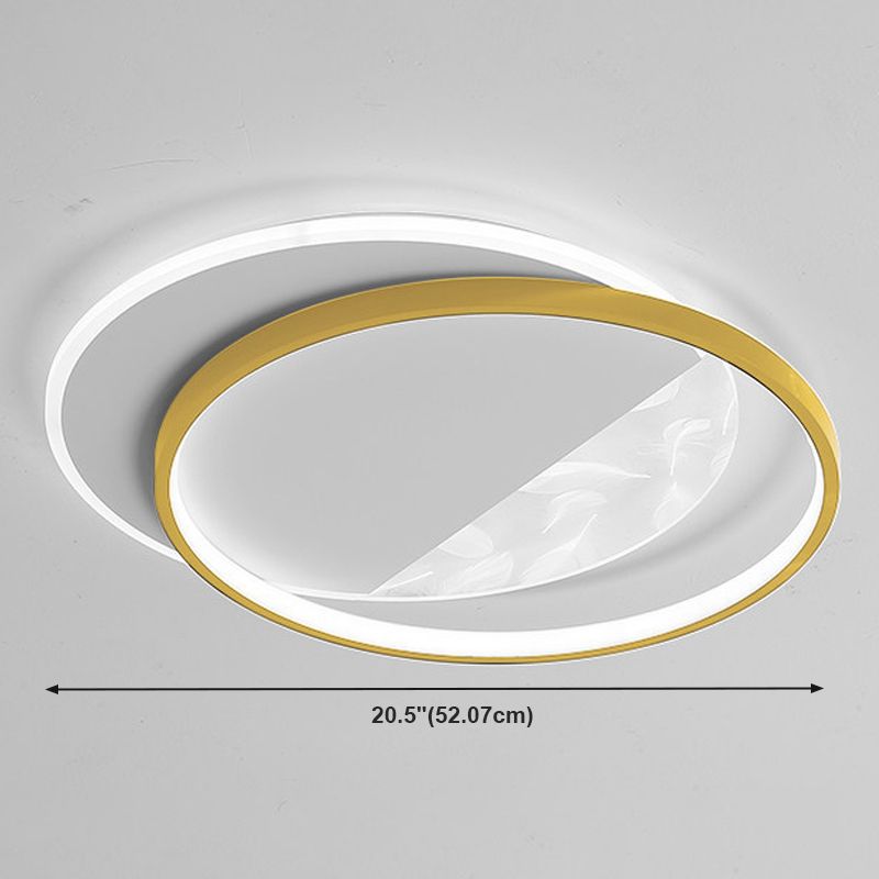 Lampada da soffitto a forma di piuma LED a forma geometrica Ferro moderno 1 luce da incasso per soggiorno