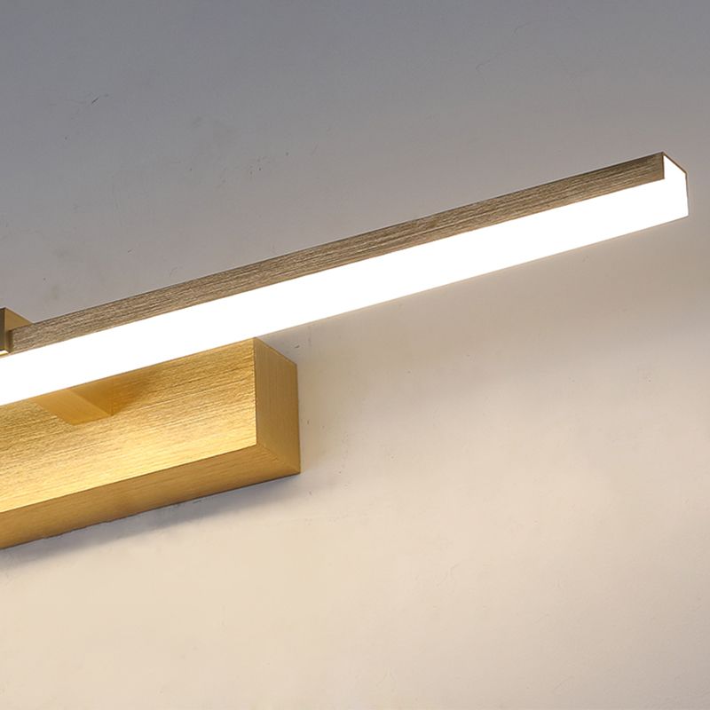 Straight Mirror Light Modern Colorful 1 Light Wall Sconce Fixture for Bedroom