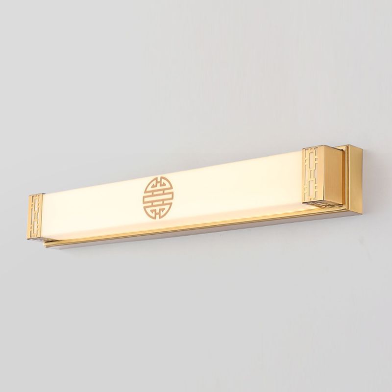 Modern Metallic LED Wall Sconce Linear Bathroom Vanity Lighting Fixture