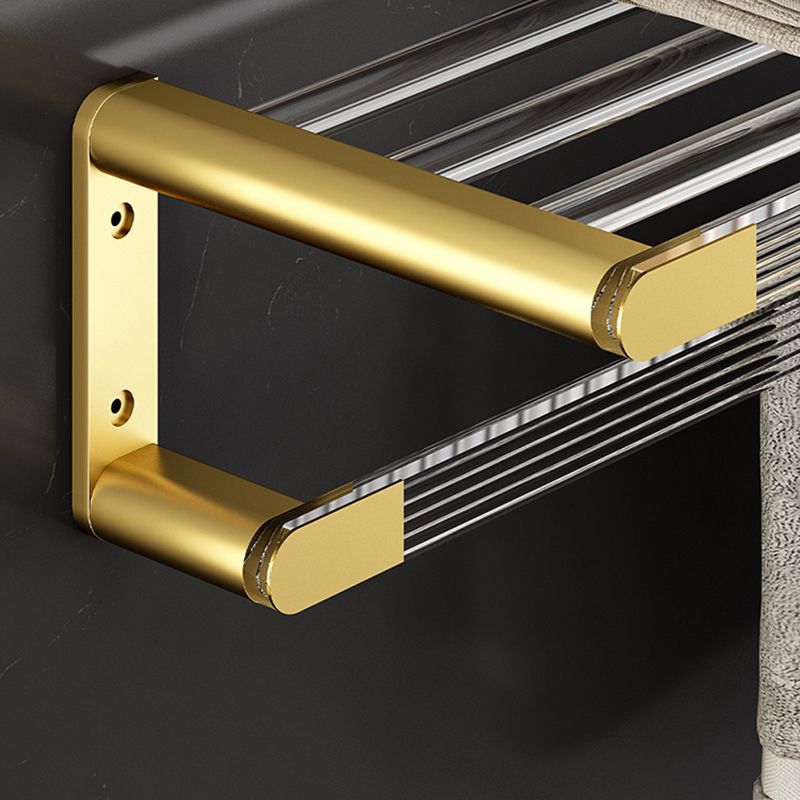 6 Piece Bathroom Accessory Set in Gold Metal Bath Hardware Set