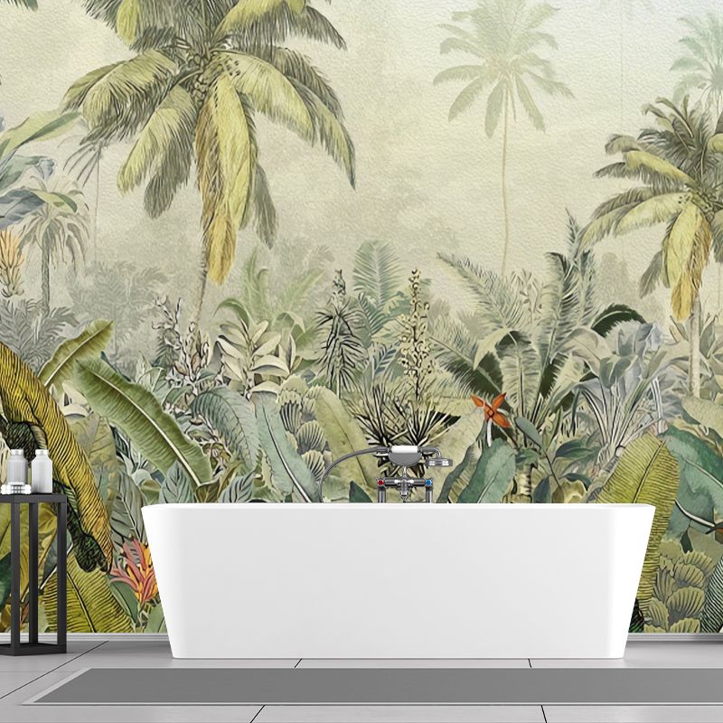 Fresh Jungle Mural Wallpaper for Home Decoration Tropical Wall Art, Made to Measure