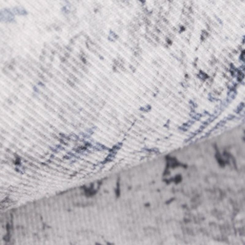 Dark Gray Modern Rug Polyester Graphic Rug Non-Slip Backing Rug for Sitting Room