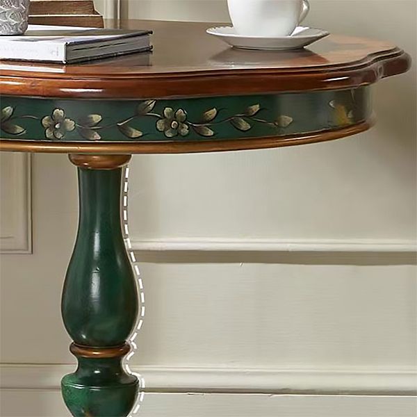 French Country Distressed Cocktail Table Wooden Coffee Table for Home