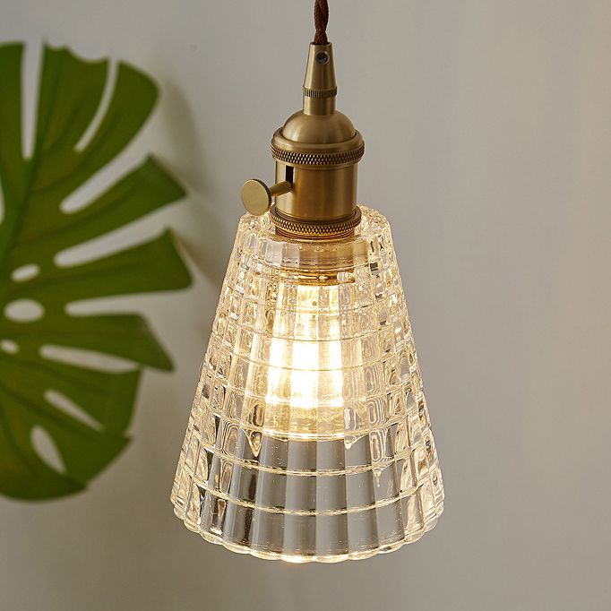 Apparecchiatura di illuminazione a sospensione in vetro Kit di luce a sospensione vintage per sala da pranzo