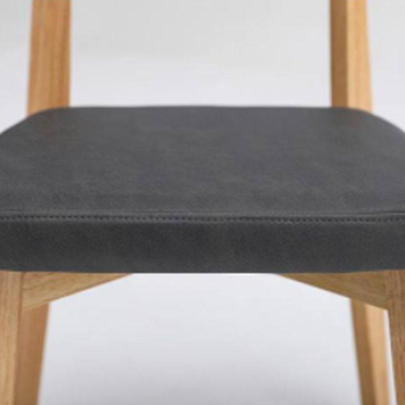 Armless Chair17.5"L x 19.6"W x 33.2"H Solid Wood Frame Chair for Living Room