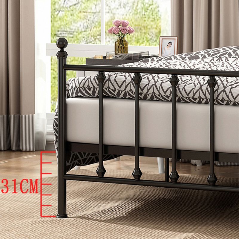 47.24" Modern Style Metal Bed Frame with Headboard and Footboard