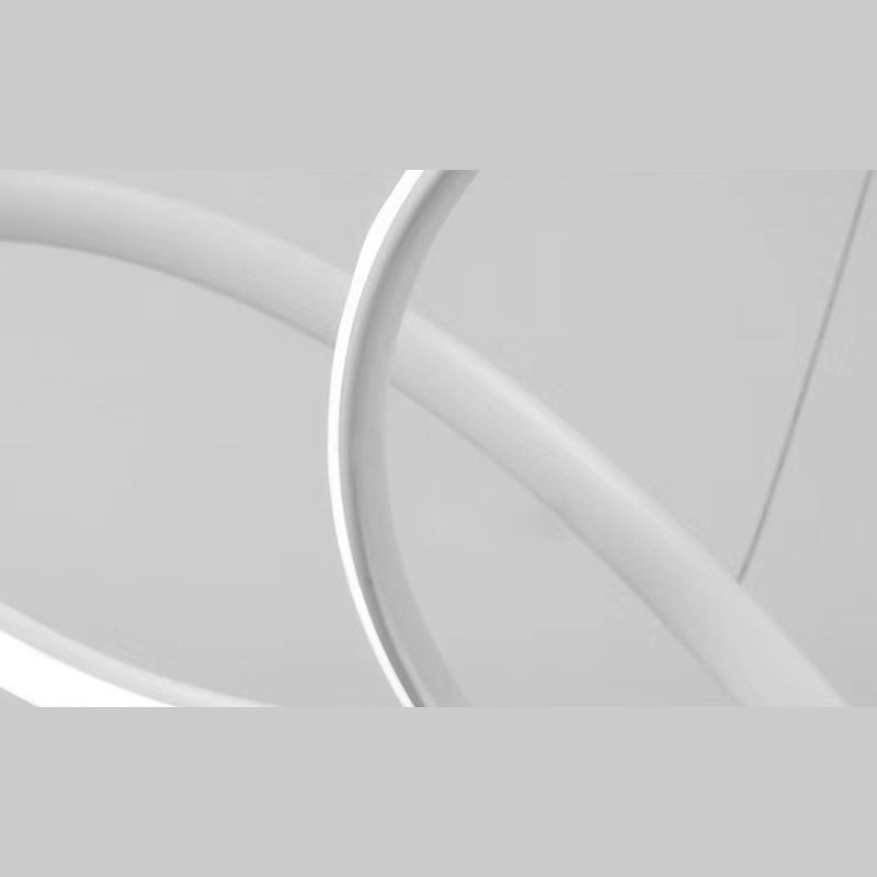 Modern Linear Pendant Lighting Fixtures Silica Gel Hanging Light Kit