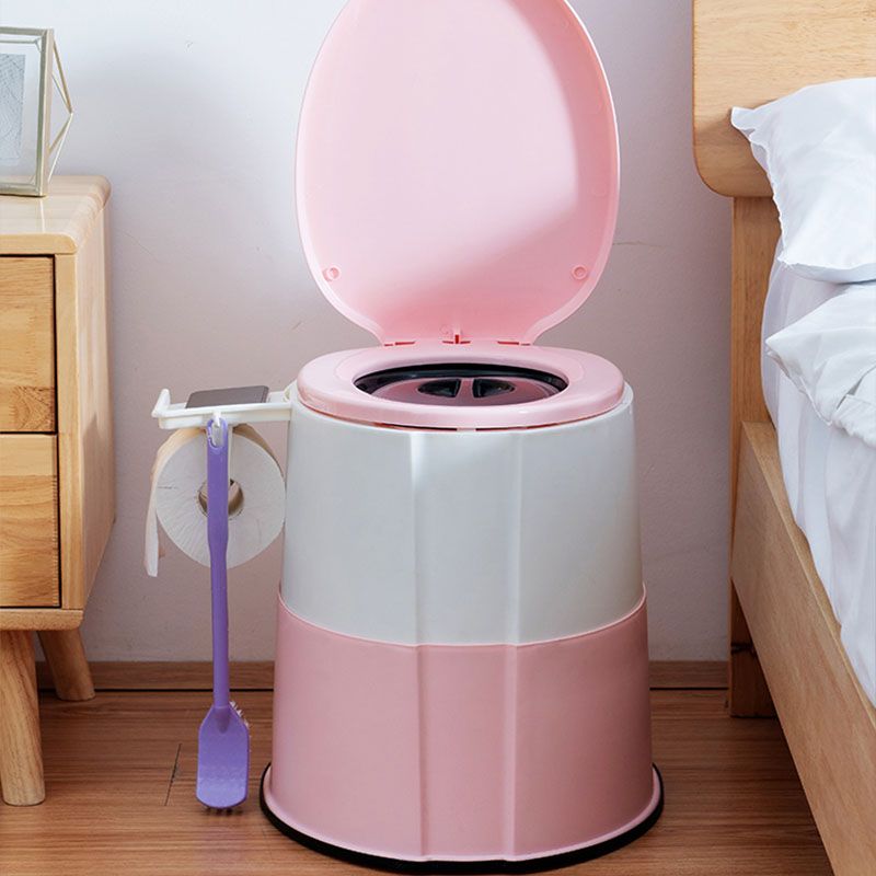 Modern Flush Toilet Plastic Round Floor Mount Toilet Bowl for Bathroom