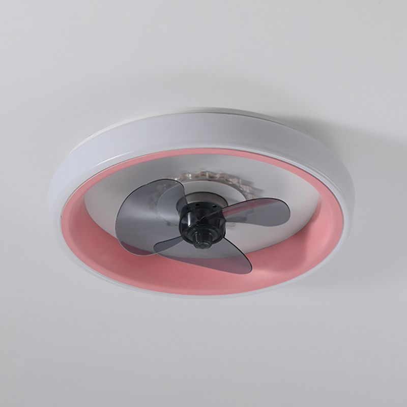 Modern Ceiling Fan Light LED Ceiling Mount Lamp with Acrylic Shade for Kid's Room