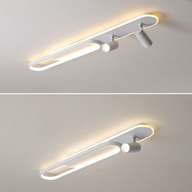 Metal Shaded Close to Ceiling Lamp Modern Style LED Close to Ceiling Lamp