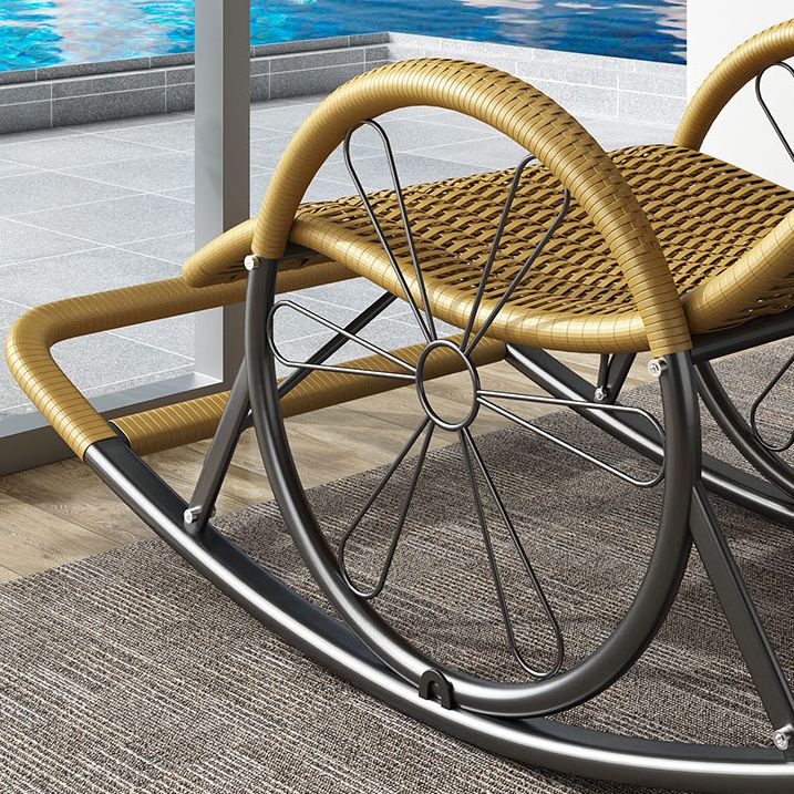 Contemporary Style Rocking Chair Rattan Rocking Chair for Leisure