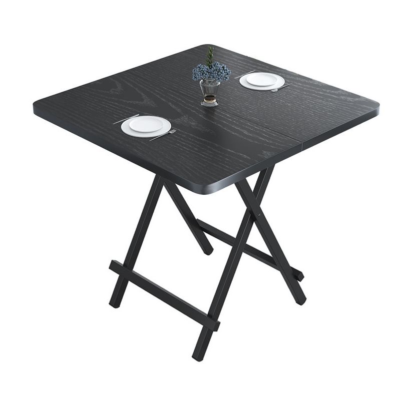 Modern Style Traditional Height Dining Set with Folding Table and Chairs