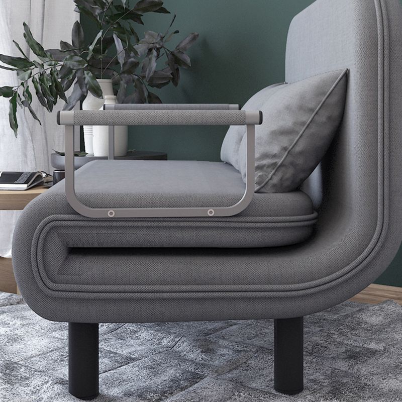 Removable Cushions Sleeper Sofa Contemporary Square Arms Sofa Bed